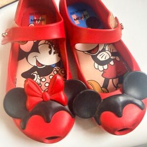 Mini Melissa Red Minnie Mouse Dress Shoes